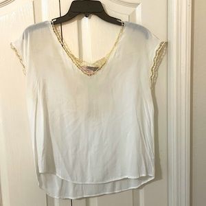 Forever 21 white with fun back top